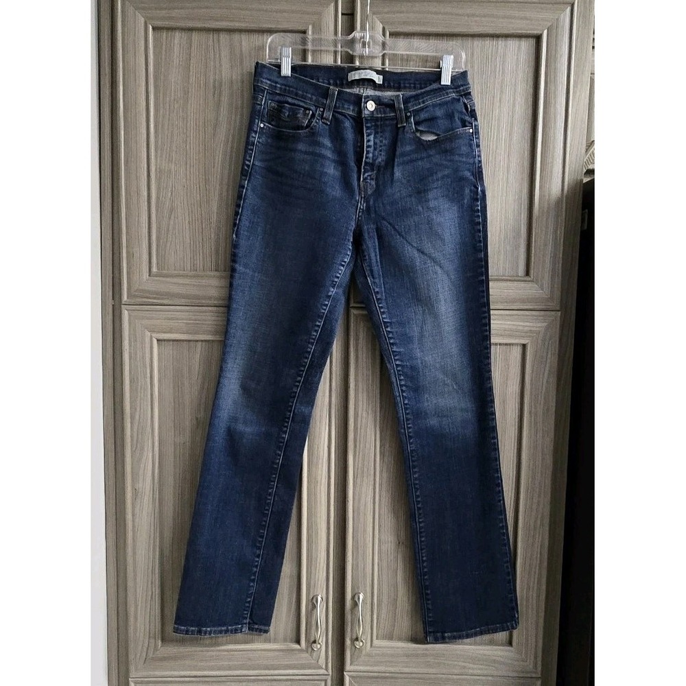 Levi's 505 Womens sz 10LC Jeans Blue Denim Straight Leg Medium Wash Mid Rise